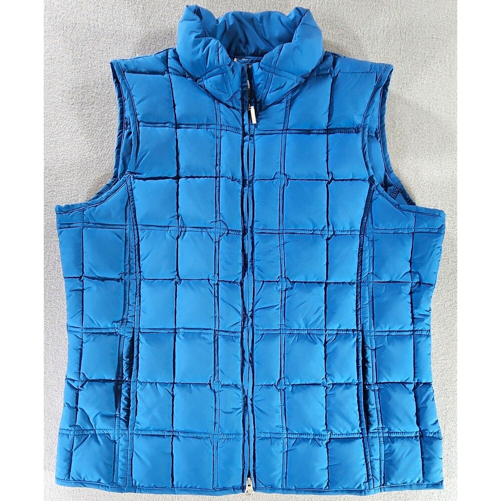 Pendleton Originals Women’s Blue Quilted Down Puffer Vest Full-Zip, L